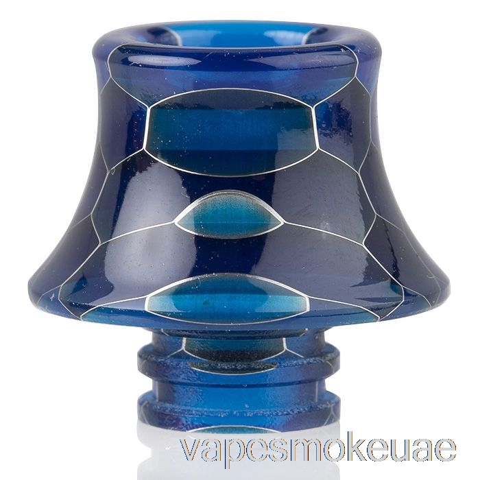 Vape Uae 510 مخروط من جلد الثعبان، طرف من الراتنج، أزرق داكن